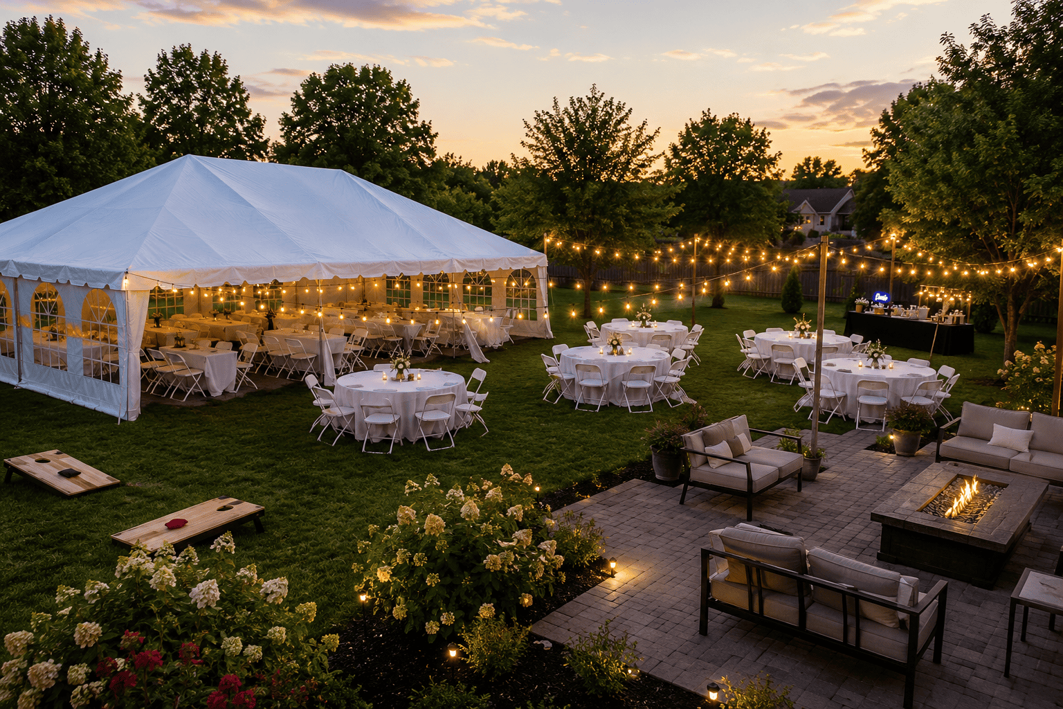 Backyard party rentals