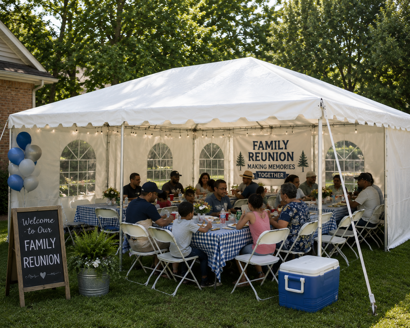 20x20 party tent for family reunion Louisville KY