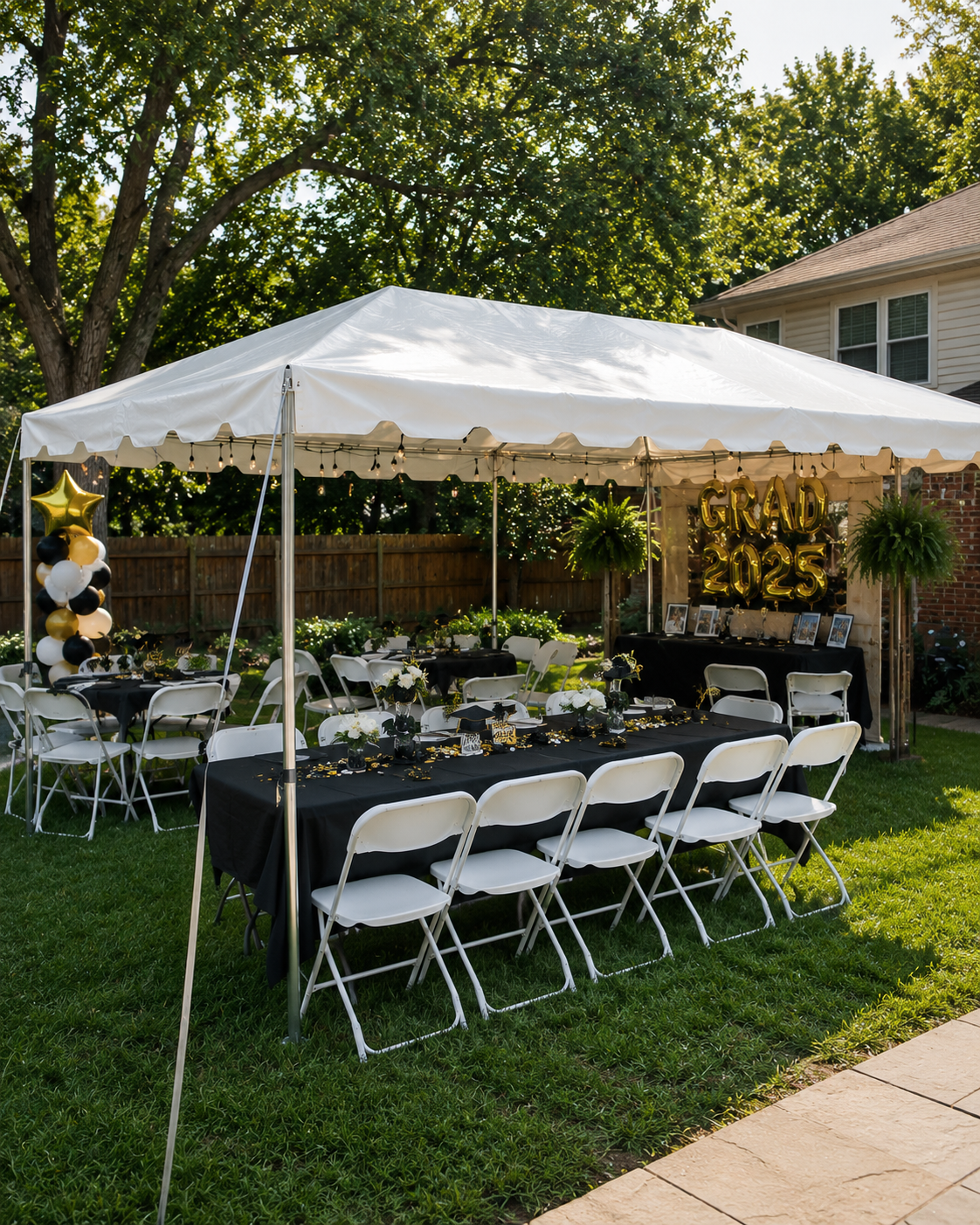 20x20 tent for graduation party in Louisville KY