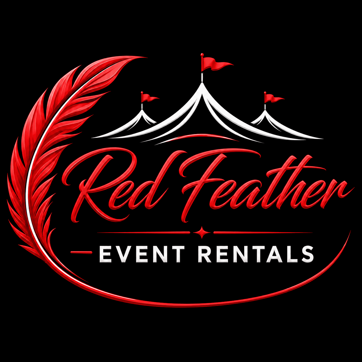 Red Feather Event Rentals Logo