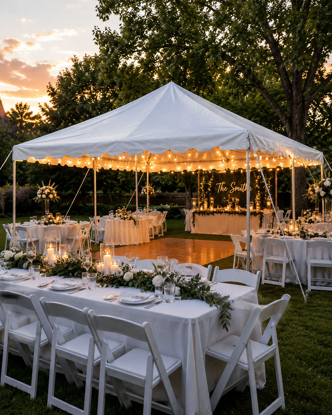 20x20 wedding tent rental in Louisville KY